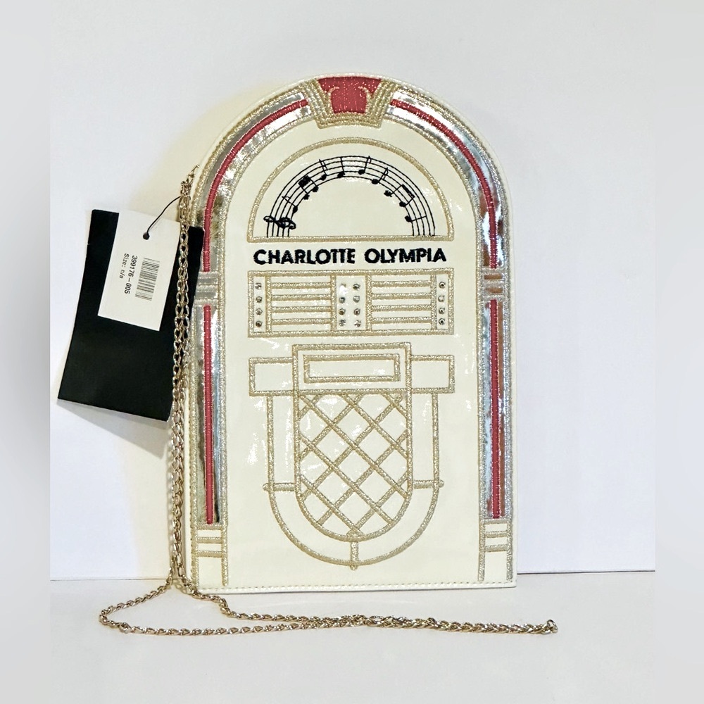 NWT! Charlotte Olympia Jukebox 🎶 Bag-Cream